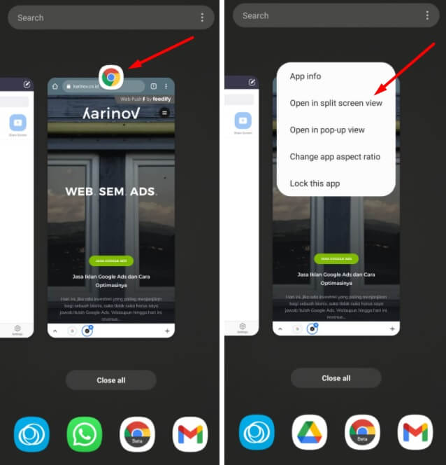 Fitur Multi Window Android