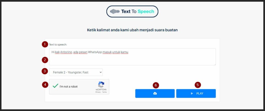 Buat Notifikasi Wa Di Botika Text To Speech