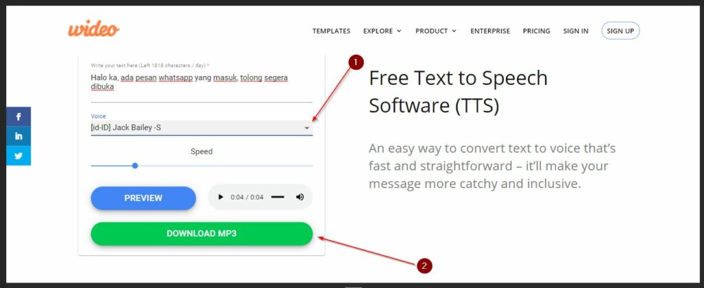 Software Text To Speech Wideo