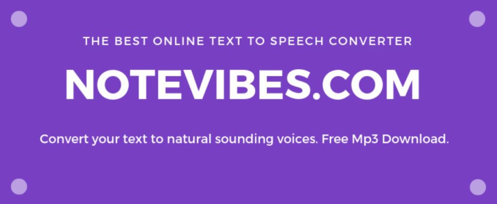 Notevibes Text To Speech
