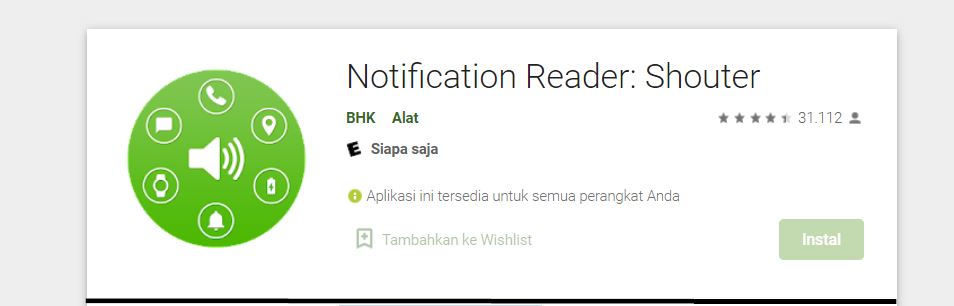 Notification Reader Shouter