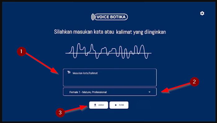 Jalankan Proses Konversi Di Botika Text To Speech