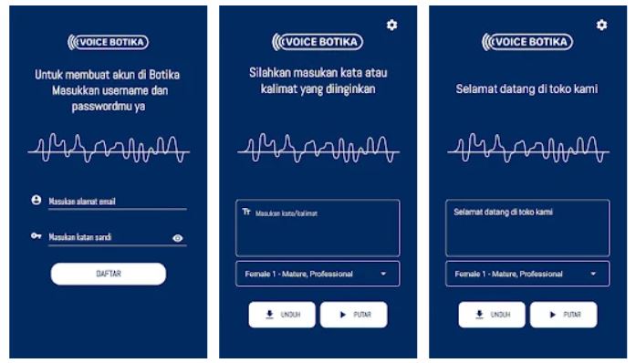 Ubah Suara Secara Instan Di Botika Text To Speech Apk