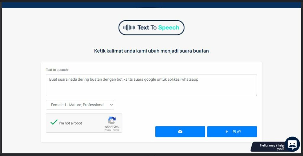 Buat Nada Suara Botika Ada Namanya