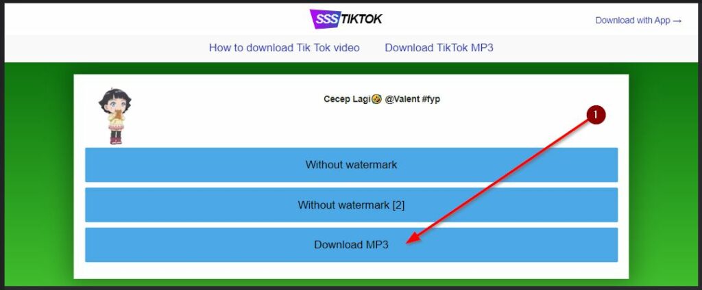 Download Mp3 Tiktok Langsung Via Browser